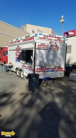 Used 8' x 24' Food Concession Trailer with Pro Fire Suppression System