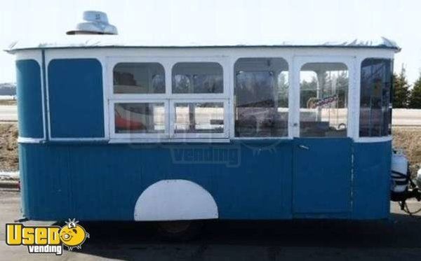 7x14 - Vintage Trolley Style Concession Trailer