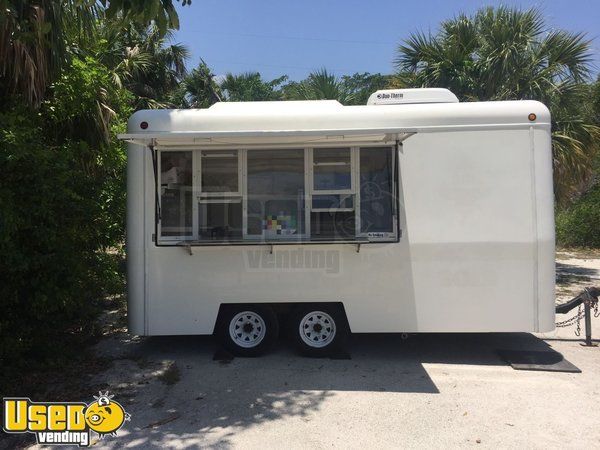 7' x 14' Fibercore Shaved Ice Concession Trailer