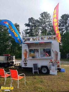 Turnkey - 6.5' x 12' Ice Cream Concession Trailer Mobile Vending Unit