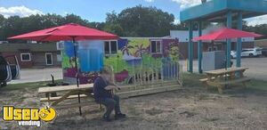 Well Equipped - 16 ' Shaved Ice Trailer Snowball Concession Unit