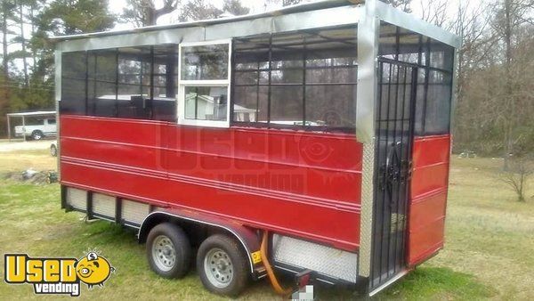 2017 - 8' x 16' Custom BBQ Concession Trailer