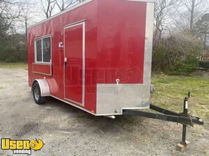 Used 7' x 14' Fully Electric Food Concession Trailer with Fire Suppression System