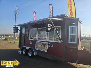 Well Equipped 2015 7' x 18' Coffee and Kitchen Food Concession Trailer