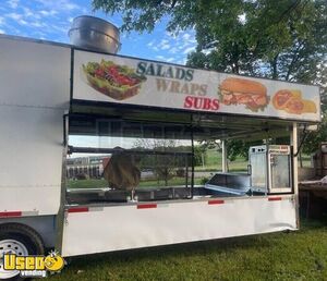 Used 8.5 x 20' Concession Food Trailer | Mobile Food Unit with Porch