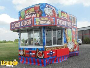 Like-New - 2017 8.5' x 18' Shantz Carnival Style  Concession Trailer w/ Pro-Fire Suppression