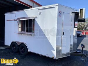 Like New - 2024 8.5' x 14' Kitchen Food Trailer with Bathroom | Concession Trailer