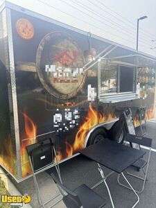 2025 8' x 18' Kitchen Food Concession Trailer with Pro Fire System