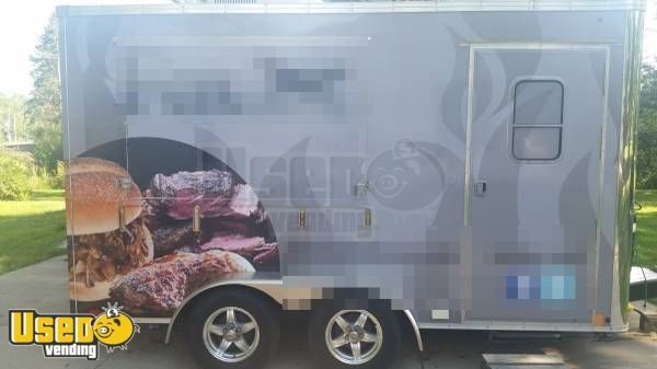 2012 - 7.5' x 14' BBQ Concession Trailer