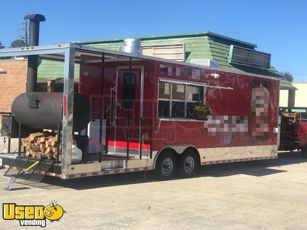 2017 - 8.5' x 28' BBQ Concession Trailer with Porch