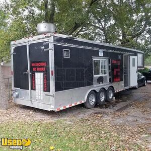 32' Gooseneck Mobile Kitchen Food Concession Trailer with Bathroom