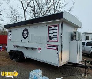 Used 2018 - 7' x 20' Food Vending Trailer / Mobile Kitchen Unit