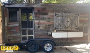 CUTE Wood Barn Style 2011 - 8' x 16' Barbecue Food Concession Trailer