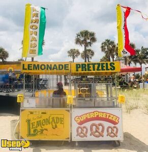 (7) 2015 On Tap Portable Beverage Stands with Trailer for Hauling