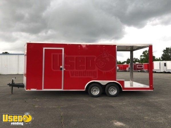 2018 8.5' x 24' WOW Cargo Food Kitchen Concession Trailer w/ Porch