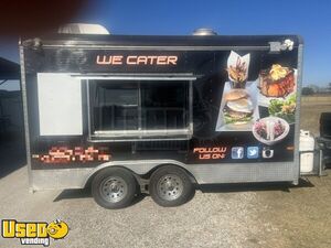 2016 8.5' x 14' Cargo Craft Kitchen Food Concession Trailer with Fire Suppression