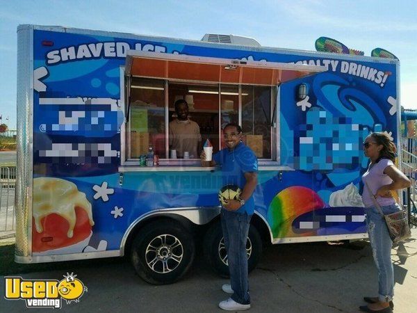 2016 - 8.5' x 16' Shaved Ice Concession Trailer