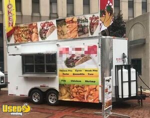 2018 - 8.5' x 21' V-Nose Mobile Kitchen Food Trailer / Custom Concession Trailer