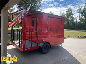 Brand New and Compact 2023 - 7' x 12' Freedom Concession Trailer with 4' Open Porch