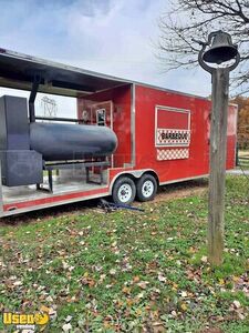 2018 - 8' x 30' Barbecue Food Trailer with Bathroom and Porch