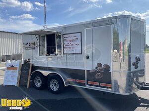 2021 7' x 14' Loaded Coffee and Espresso Concession Trailer / Used Mobile Cafe