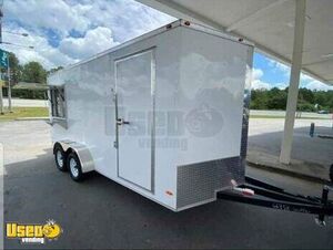 Like New- 2021 7' x 12' Food Concession Trailer | Mobile Vending Trailer
