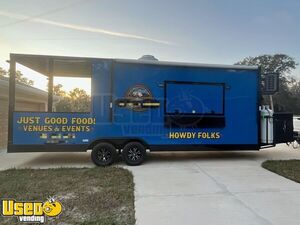 PRACTICALLY NEW - 2024 8.5' x 28' Mobile Kitchen Food Concession Trailer with Porch