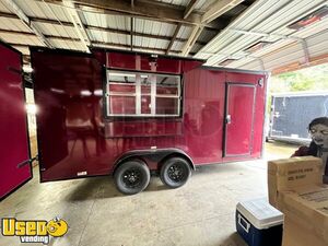 NEW - 2026 7' x 16' Quality Cargo Hot Dog Food Concession Trailer