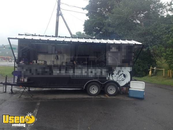 Ready to Go 8.5' x 18' BBQ Concession Trailer / Mobile Kitchen Unit