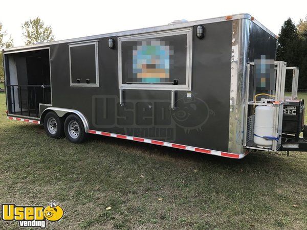 2015 - 8.5' x 24' BBQ Concession Trailer with Porch