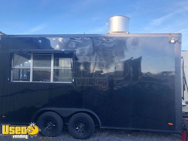 2019 - 8' x 16' Lightly Used Mobile Kitchen / Class 4 Food Concession Trailer