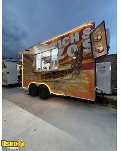 2023 8' x 14' Kitchen Food Concession Trailer with Fire Suppression System