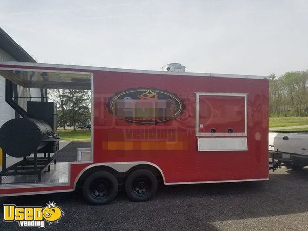 2016 - 8.5' x 26' BBQ Concession Trailer with Porch