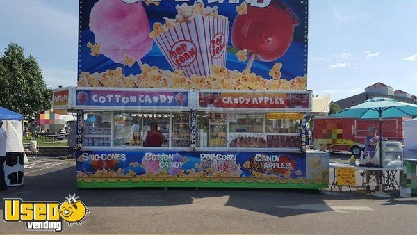 Head-turning Otterbacher 8' x 24' Festival Concession Trailer with Porch