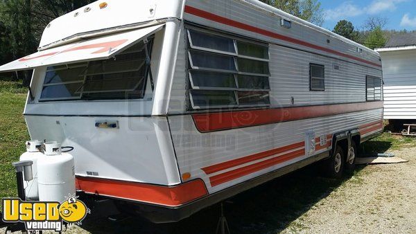 7.6' x 28' Food Concession Trailer with 2018 Kitchen