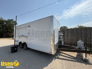 NEW - 2024 20' Kitchen Food Trailer with Fire Suppression System | Concession Trailer
