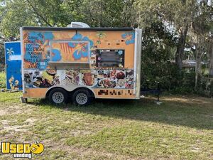 2019 8' x 14' Diamond Cargo Kitchen Food Trailer with Fire Suppression System