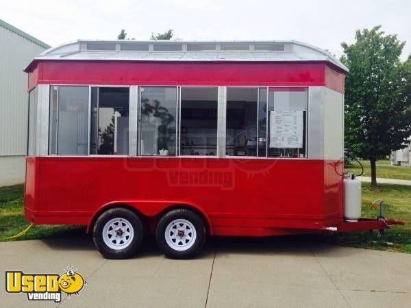 2014- 16' x 8' Mobile Kitchen Concession Trailer