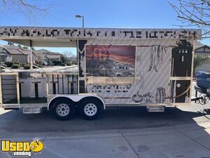 Well-Maintained 2020 - 20' Mobile Kitchen Food Trailer with Porch / Bar