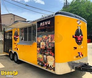 2018 Cargo Mate Blazer 8.5' x 22' BBQ Concession Trailer with Screened Porch