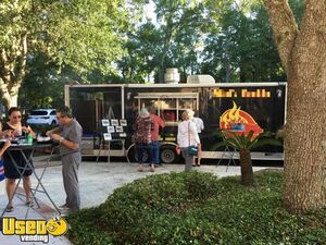 Fully Equipped 2015 - 24' x 8.5' Freedom Mobile BBQ Unit - Barbecue Food Trailer with Porch