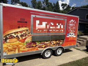 NEW - 2023 7' x 14' Kitchen Food Concession Trailer with Fire Suppression System
