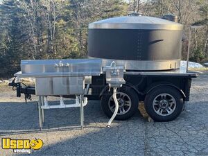 Like New 2024 Wood Fired Pizza Oven Trailer Mobile Food Unit