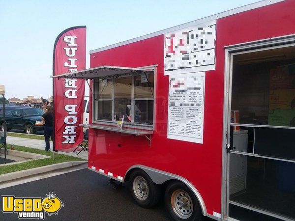 Lightly Used 2012  8' x 16' Food Concession Trailer