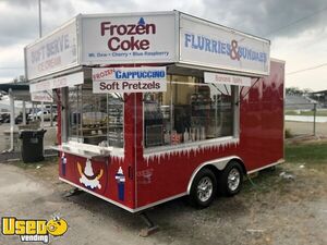 2012 United UXT 8.5' x 16' Soft Serve Ice Cream and Frozen Beverage Carnival Concession Trailer