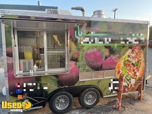 8' x 16' Kitchen Food Vending Trailer | Food Concession Trailer with Pro-Fire