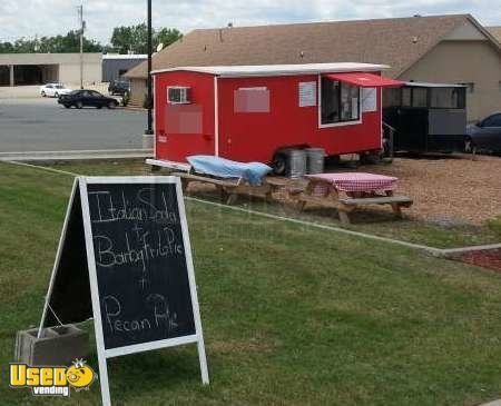 Arkansas BBQ Concession Trailer with Portable Smoker