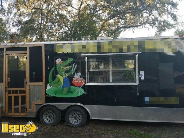 26' BBQ Concession Trailer with Porch