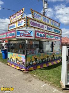 2016 8' x 18' Soft Serve Ice Cream and Frozen Beverage Carnival Concession Trailer