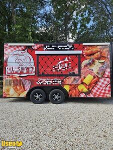 2021 8' x 16' Kitchen Food Trailer with Fire Suppression System | Concession Trailer